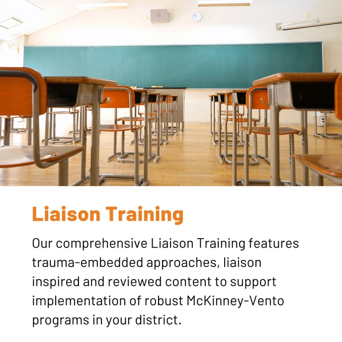 The Level 1 Liaison Training program introduces LEA staff to the job duties, roles, and responsibilities of a McKinney-Vento liaison.-1